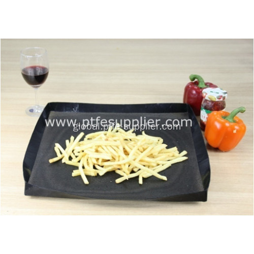 Non Stick Chip Baskets PTFE Coated Fiberglass Mesh Basket Supplier